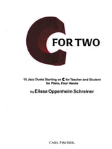 C for Two-15 Jazz Duets piano sheet music cover